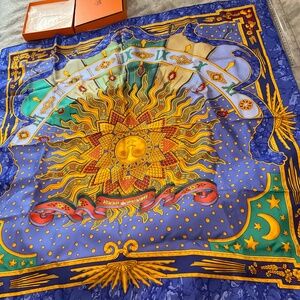 Hermes Carpe Diem silk scarf 90